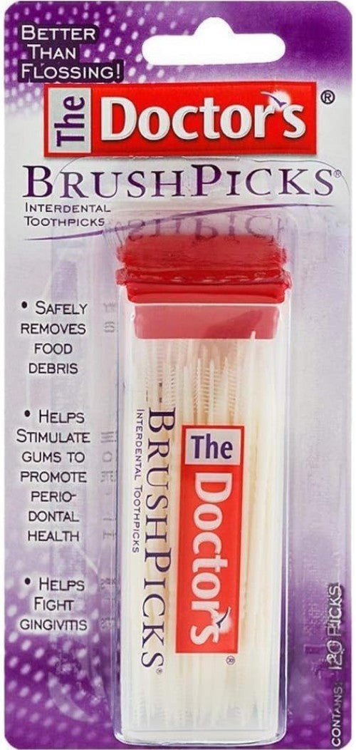 Interdental Toothpicks Pack for Superior Oral Hygiene - 120 Picks with Dispenser