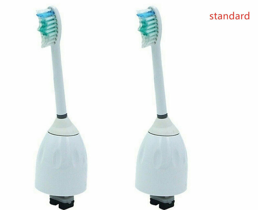 2 Pack Philips Sonicare E Series HX7002 Replacement Toothbrush Heads - Soft Tapered Bristles