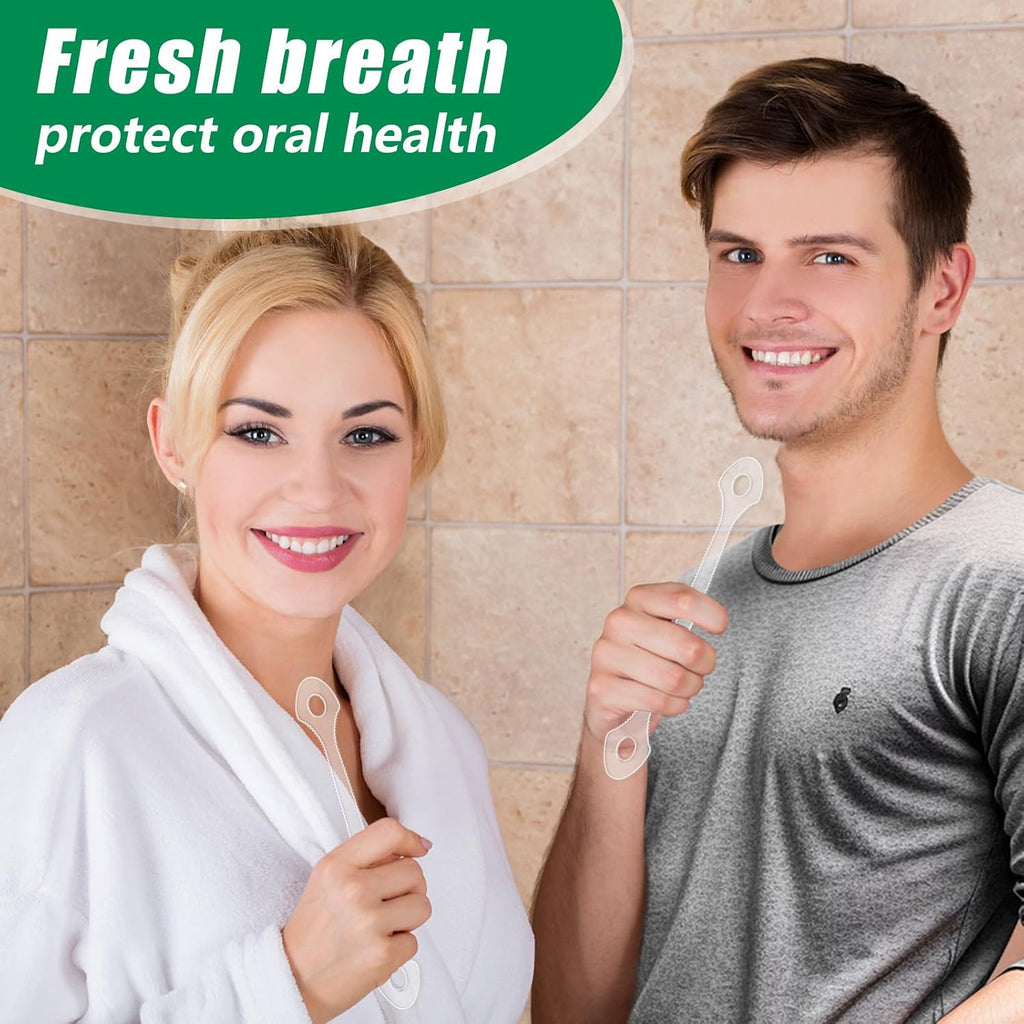 Disposable Tongue Scraper Pack - No Wash Plastic Oral Cleaners for Adults & Kids