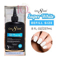 Gel Nail Polish Refill - Ultra Bright White, 8oz for Nail Art & French Tips