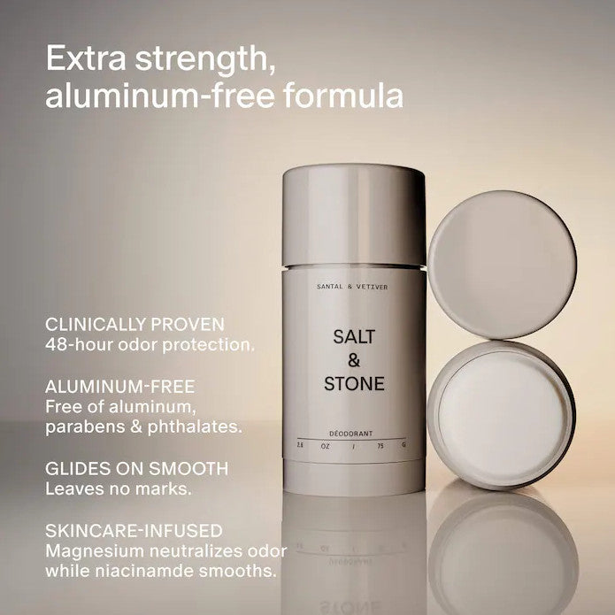 Salt & Stone Santal & Vetiver Aluminum-Free Deodorant 2.6oz