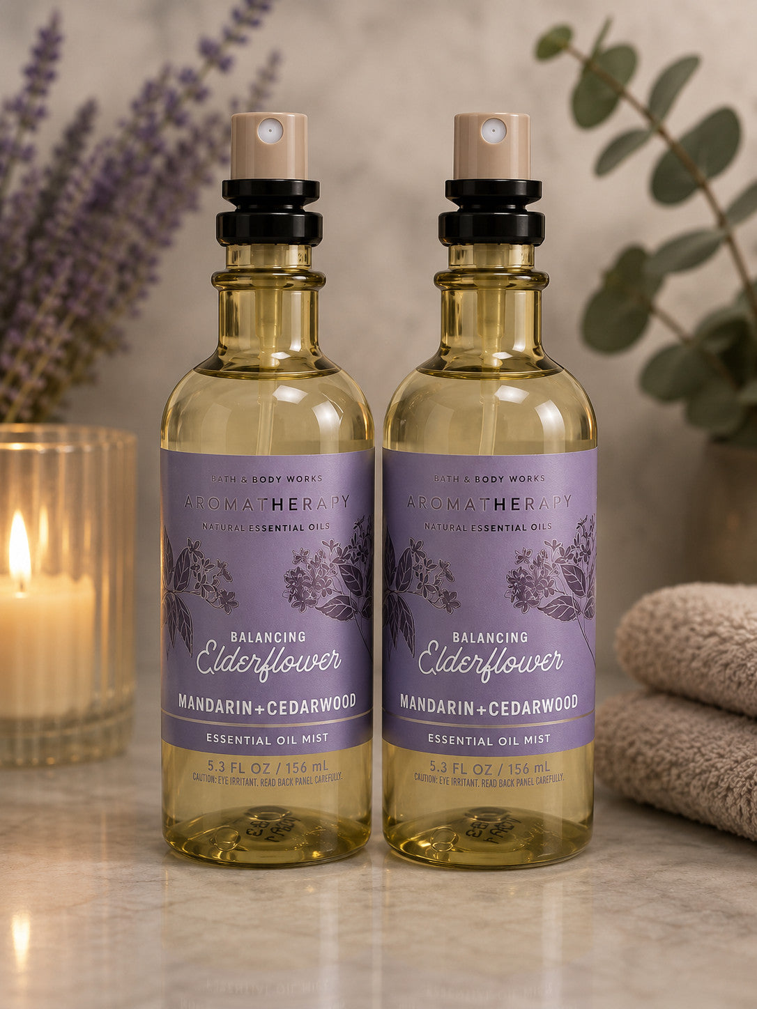 Balancing Elderflower Mandarin Cedarwood Aromatherapy Body Mist - Bath & Body