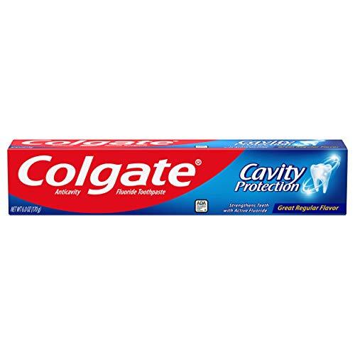 Colgate Cavity Protection Fluoride Toothpaste Pack of 6 6oz | Anticavity Dental Care