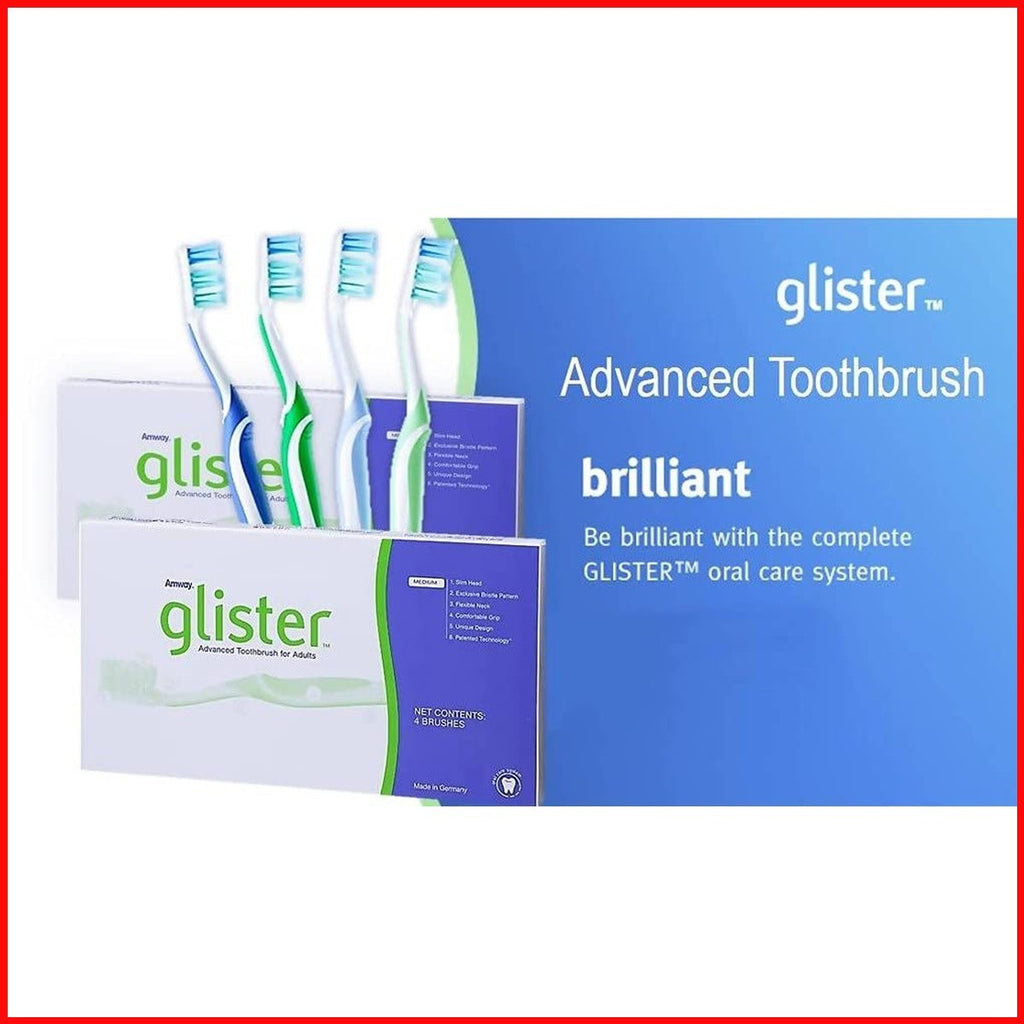 Manually Toothbrush Set with Soft & Medium Bristles - 4 Pack for Oral Hygiene