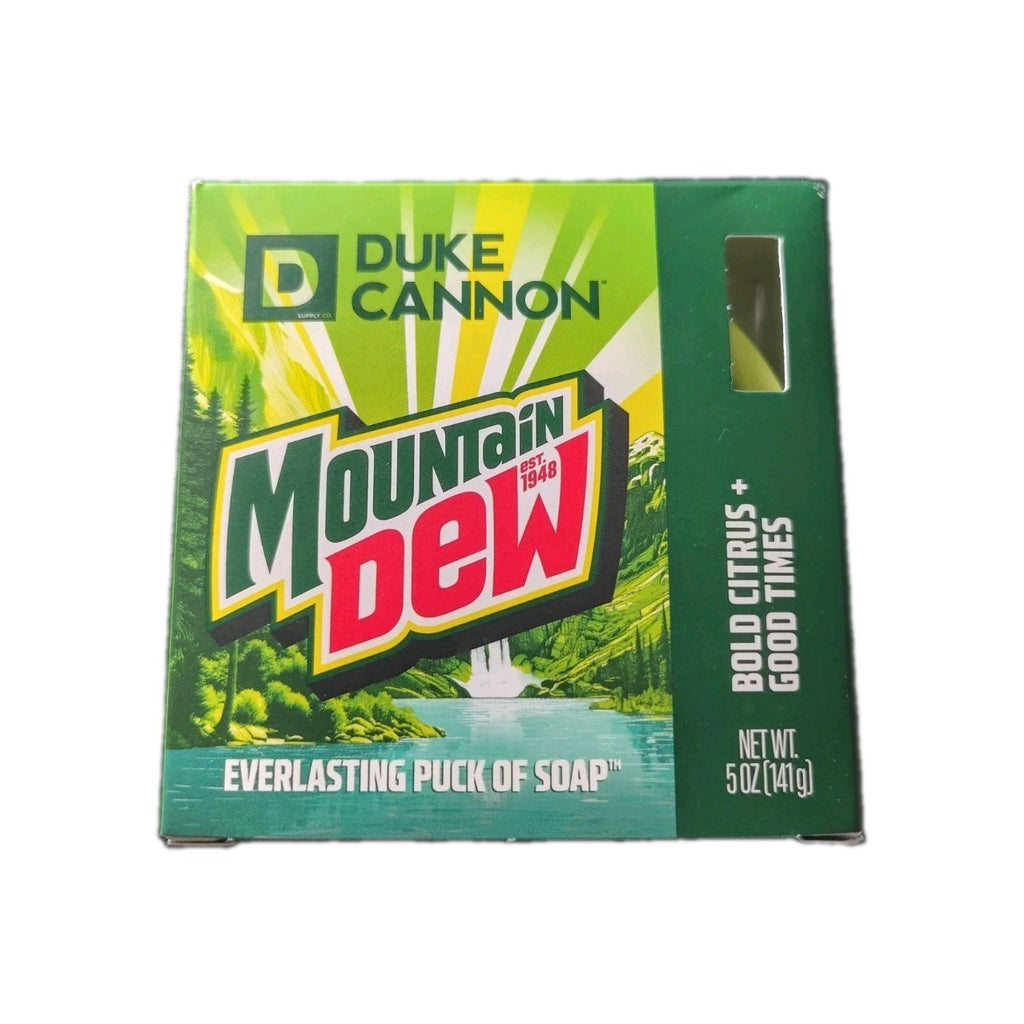 Limited Edition Duke Cannon Mountain Dew Puck of Soap 5oz - Novelty Bar