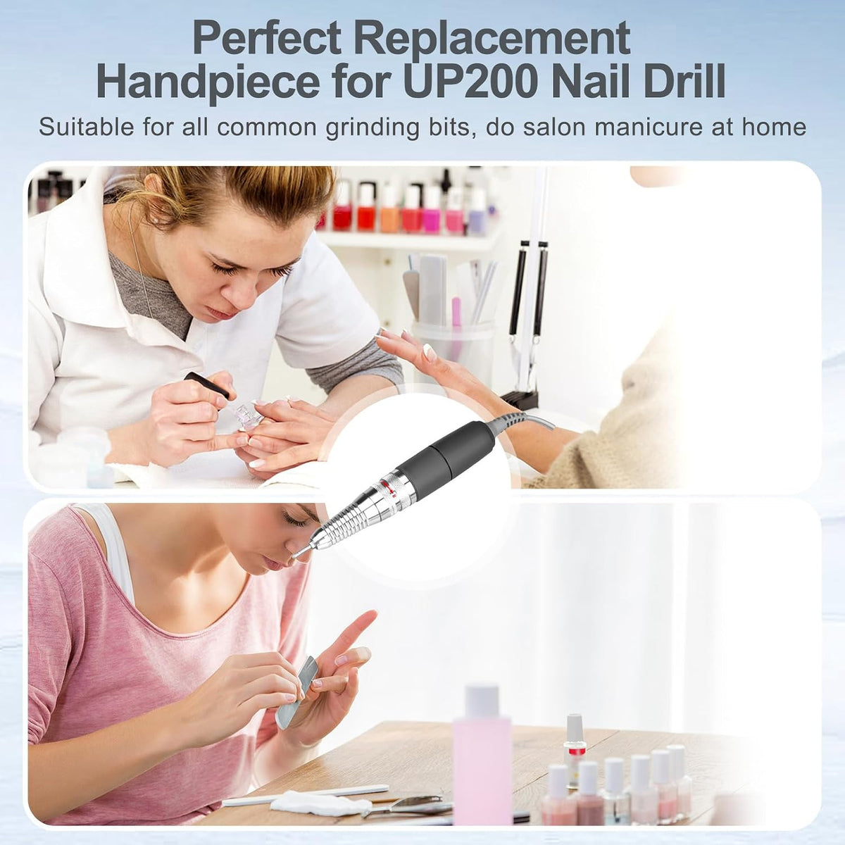 Professional Nail Drill Handpiece for UP200 - 35,000 RPM Replacement Tool