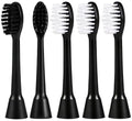 Electric Toothbrush Replacement Heads - Compatible with Moon, 5 Medium Charcoal Bristles