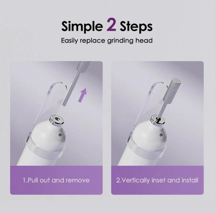 Electric Toenail Grinder Set for Thick Nails Manicure Pedicure