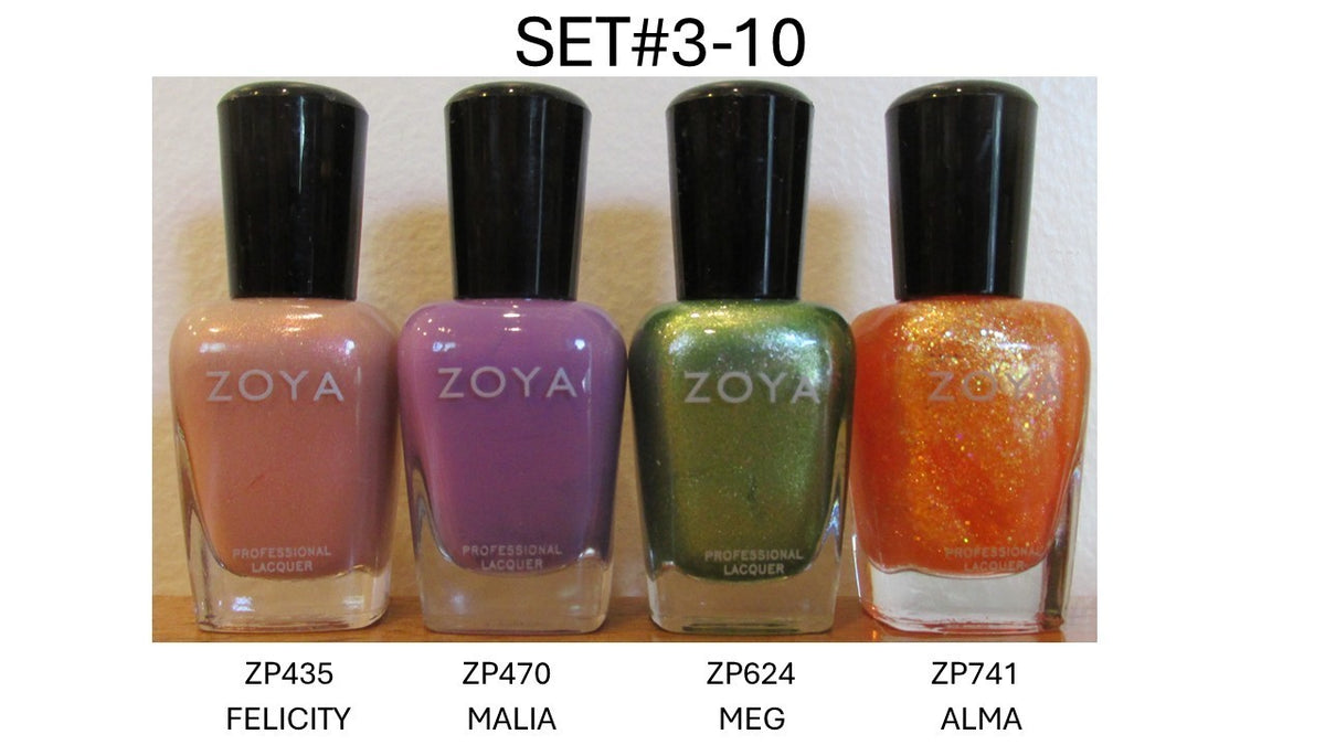 Professional Nail Polish Set - 4 Shades for Salon & Personal Use