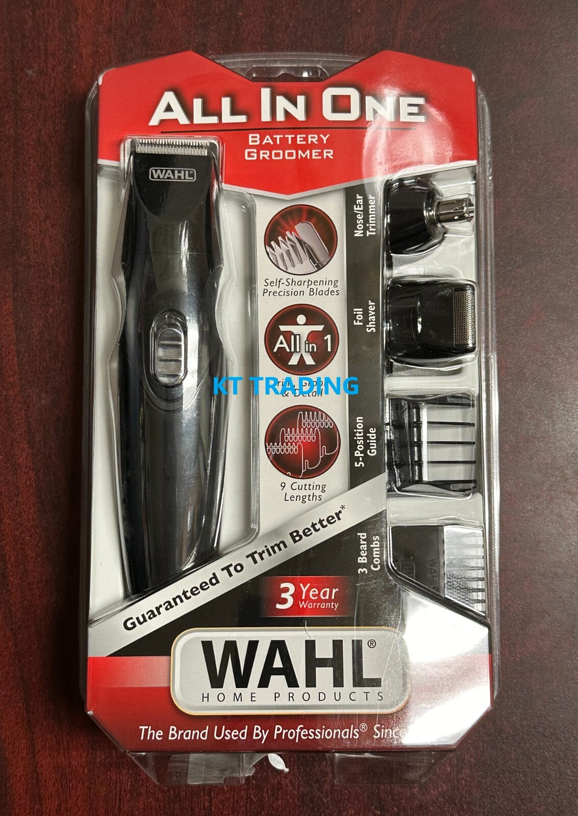 3-in-1 Nose Ear Beard Hair Trimmer Foil Shaver Cordless Groomer