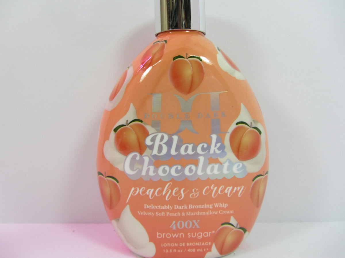 Dark Chocolate Peaches & Cream Tanning Lotion - 13.5 oz Bronzer for All Skin Types