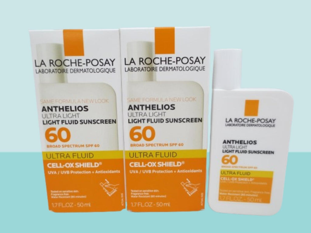 Sun Protection Sunscreen SPF 60 Ultra Light Fluid 1.7 oz - 2 Pack