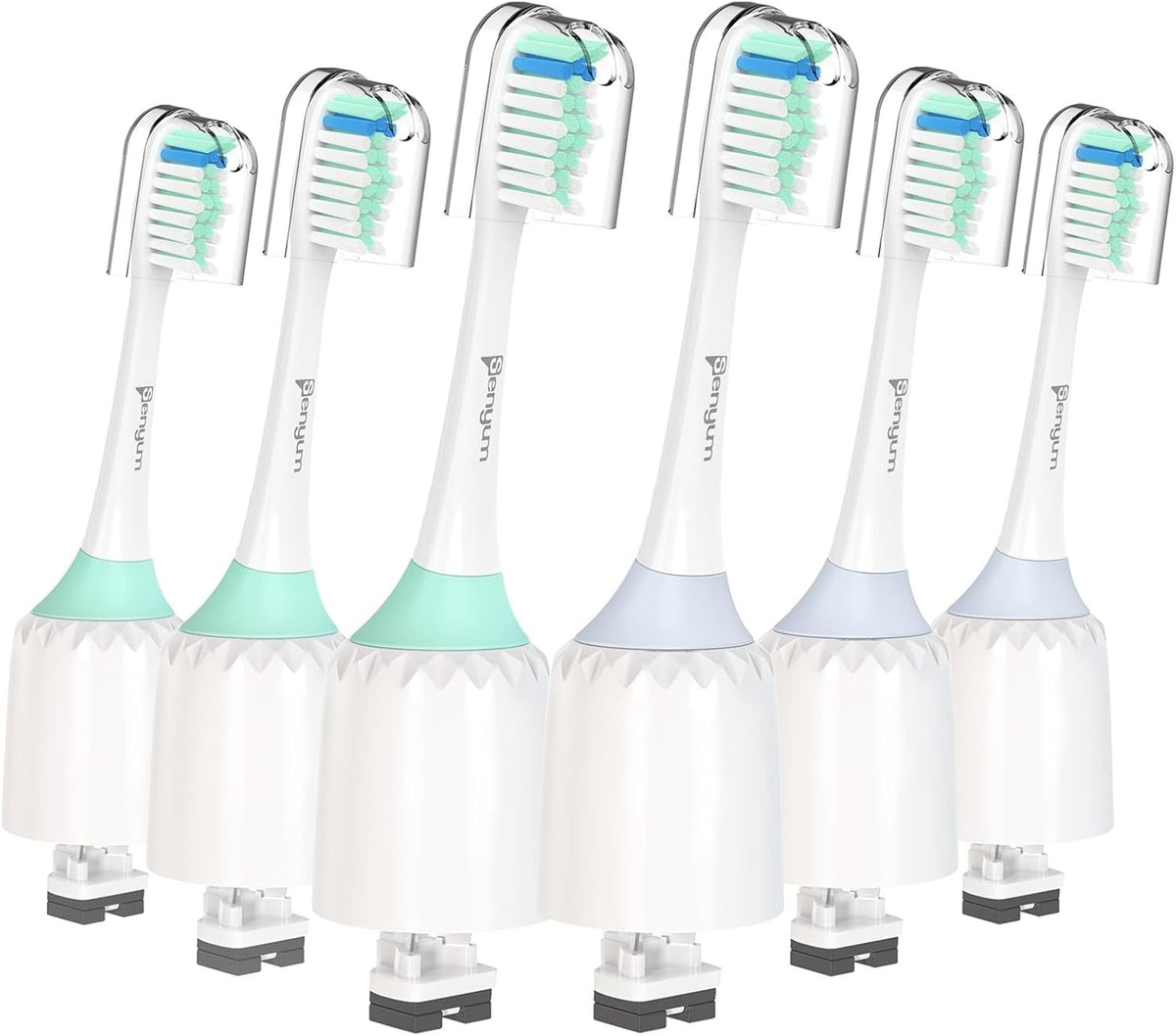 Replacement Toothbrush Heads for Sonicare E-Series 6 Pack – Compatible with Philips, Gentle Bristle Design