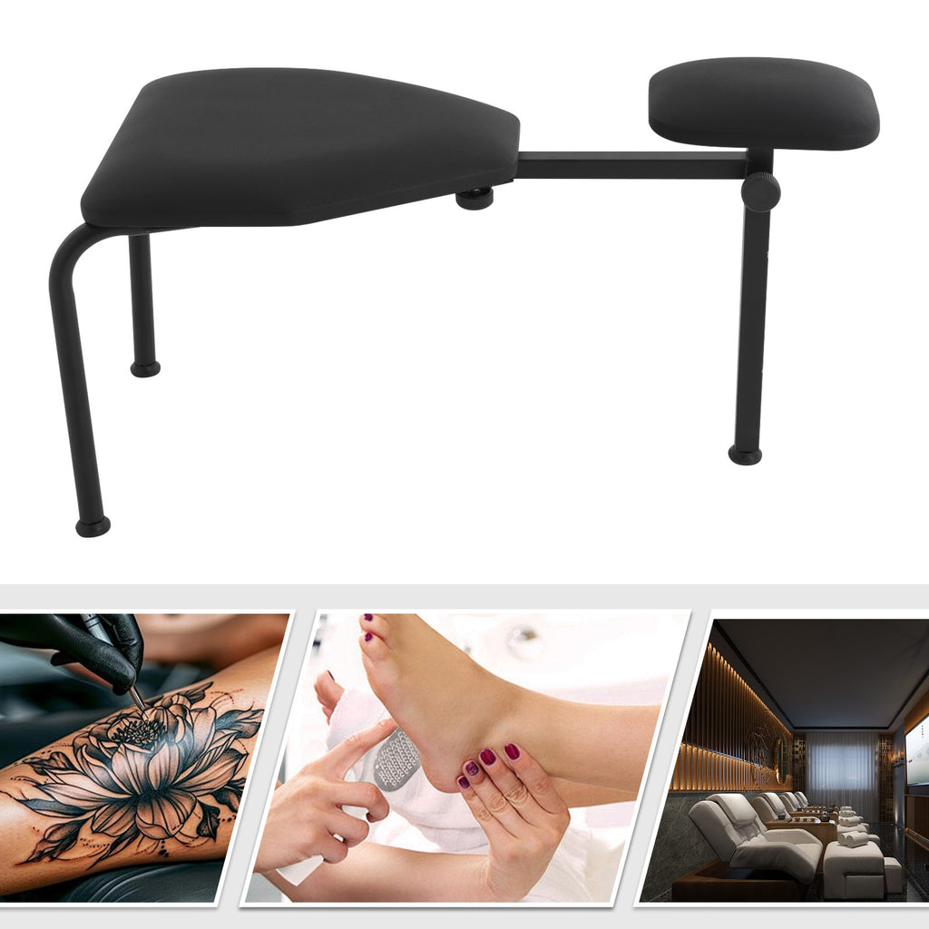 Adjustable Pedicure Chair with Footrest Salon Spa Nail Stool Black