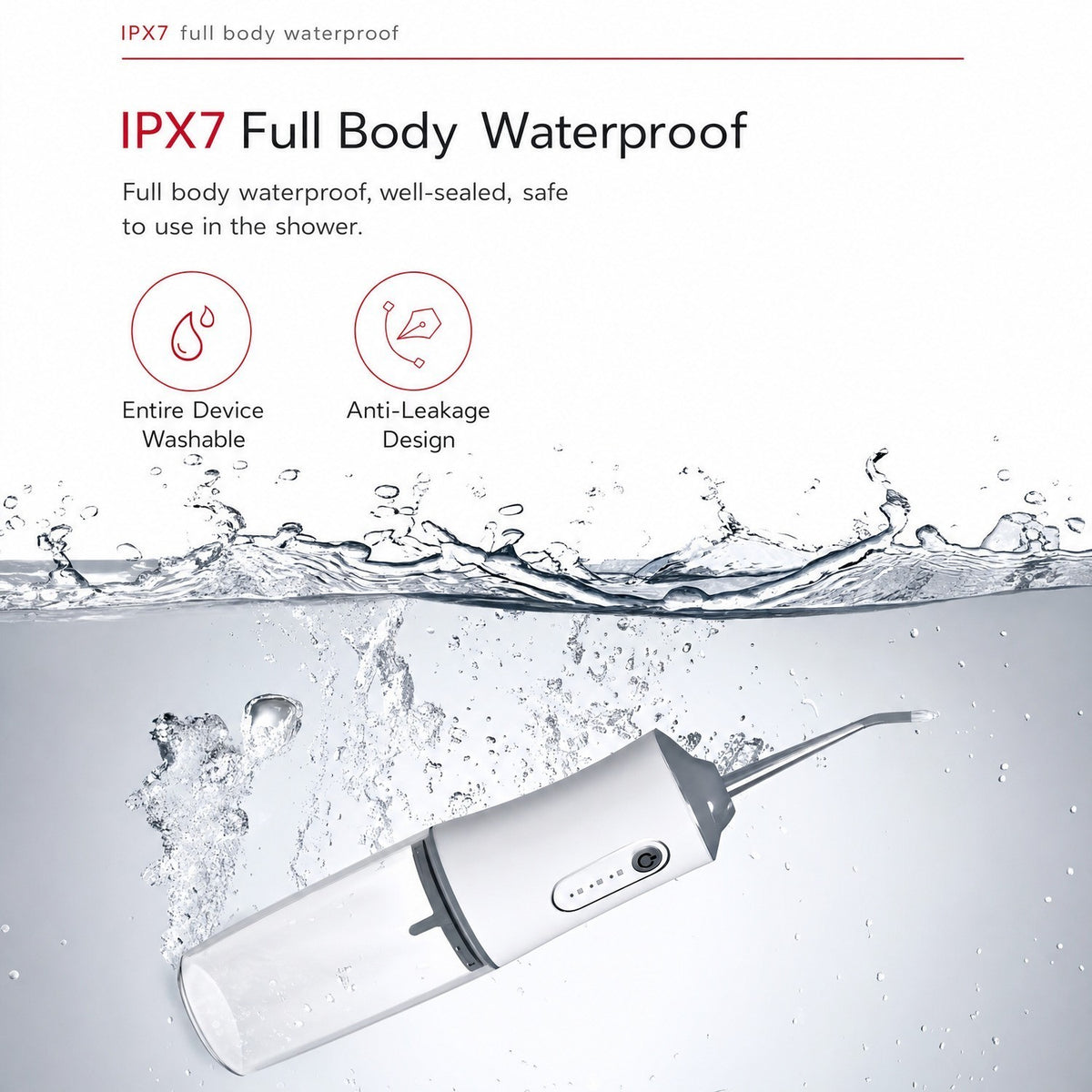 Cordless Water Flosser for Oral Hygiene - Deep Cleaning Tooth and Gum Care
