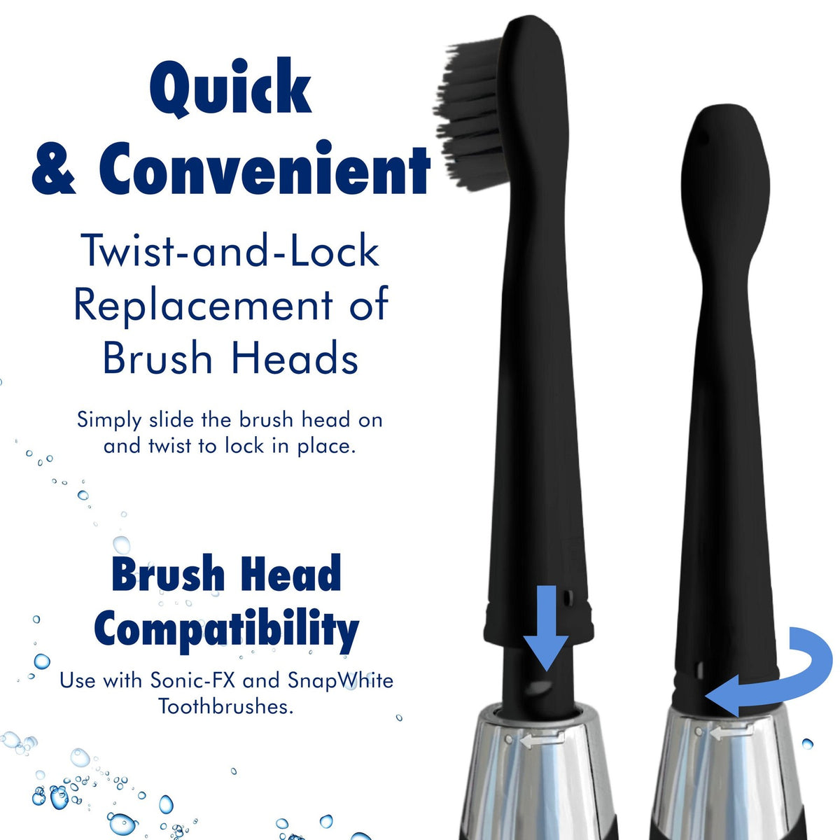 Electric Toothbrush Replacement Heads Soft Charcoal Bristles Pack of 8