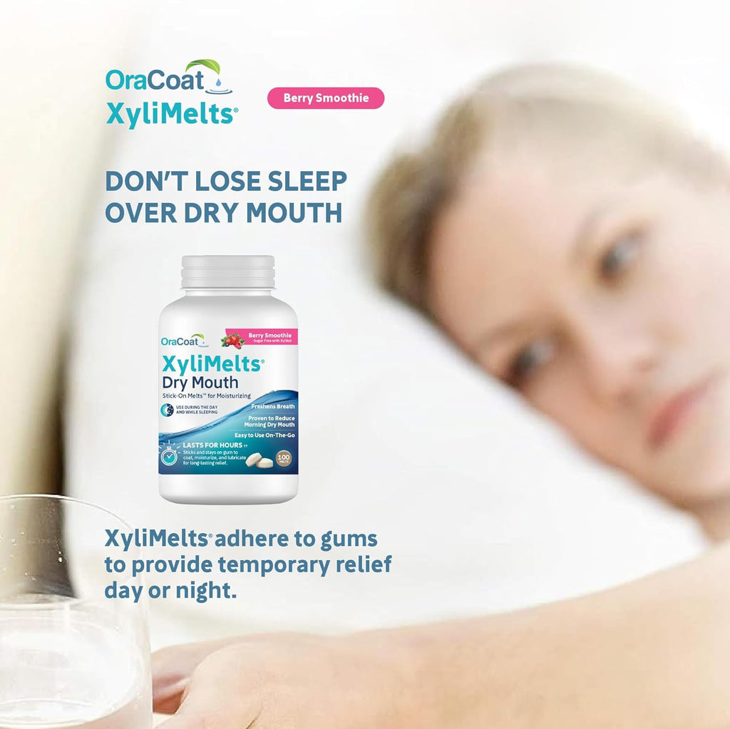 Dry Mouth Relief Discs - Sugar-Free Berry Flavor, 100 Count