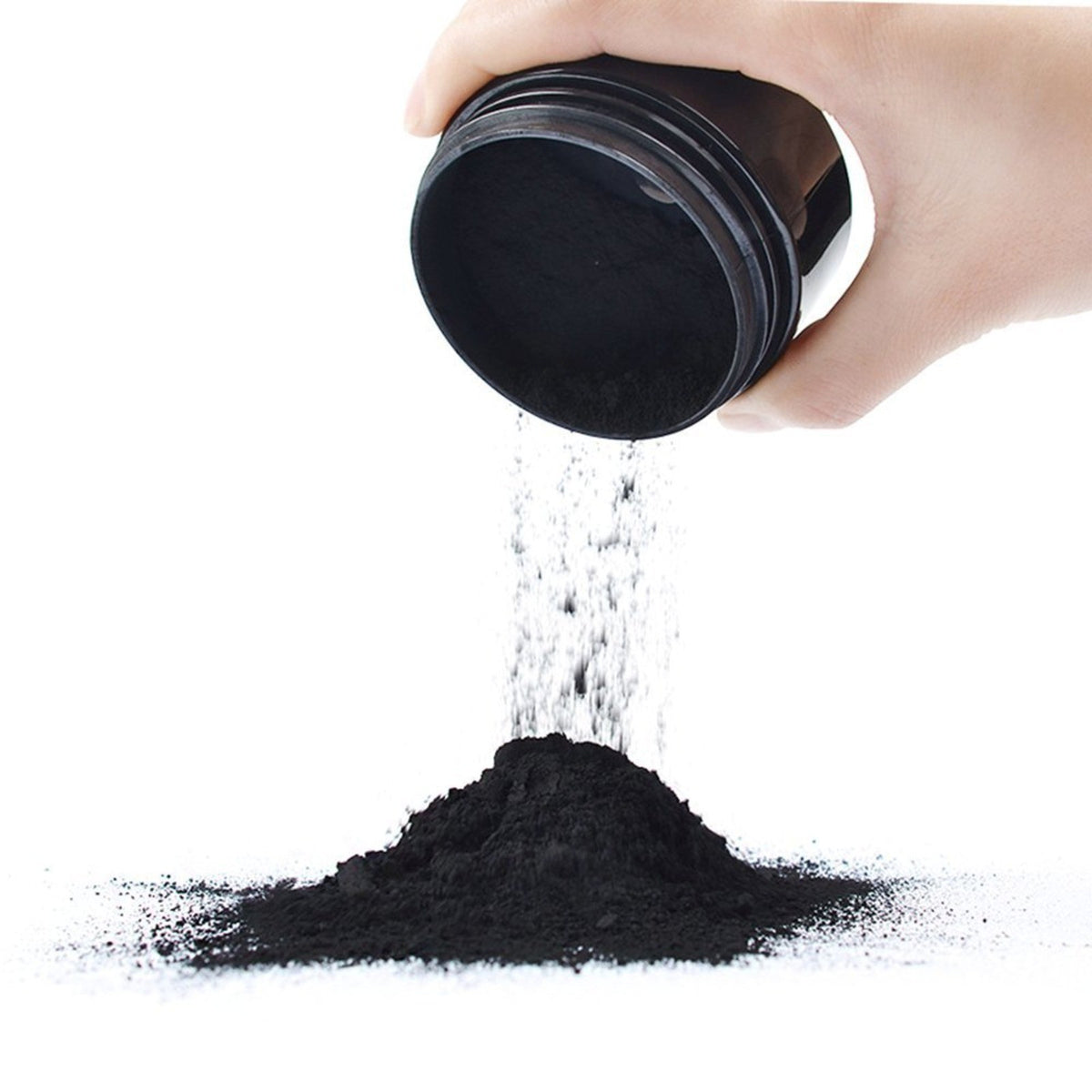 Natural Charcoal Tooth Powder for Whitening and Brightening Smile - Includes Bamboo Toothbrush