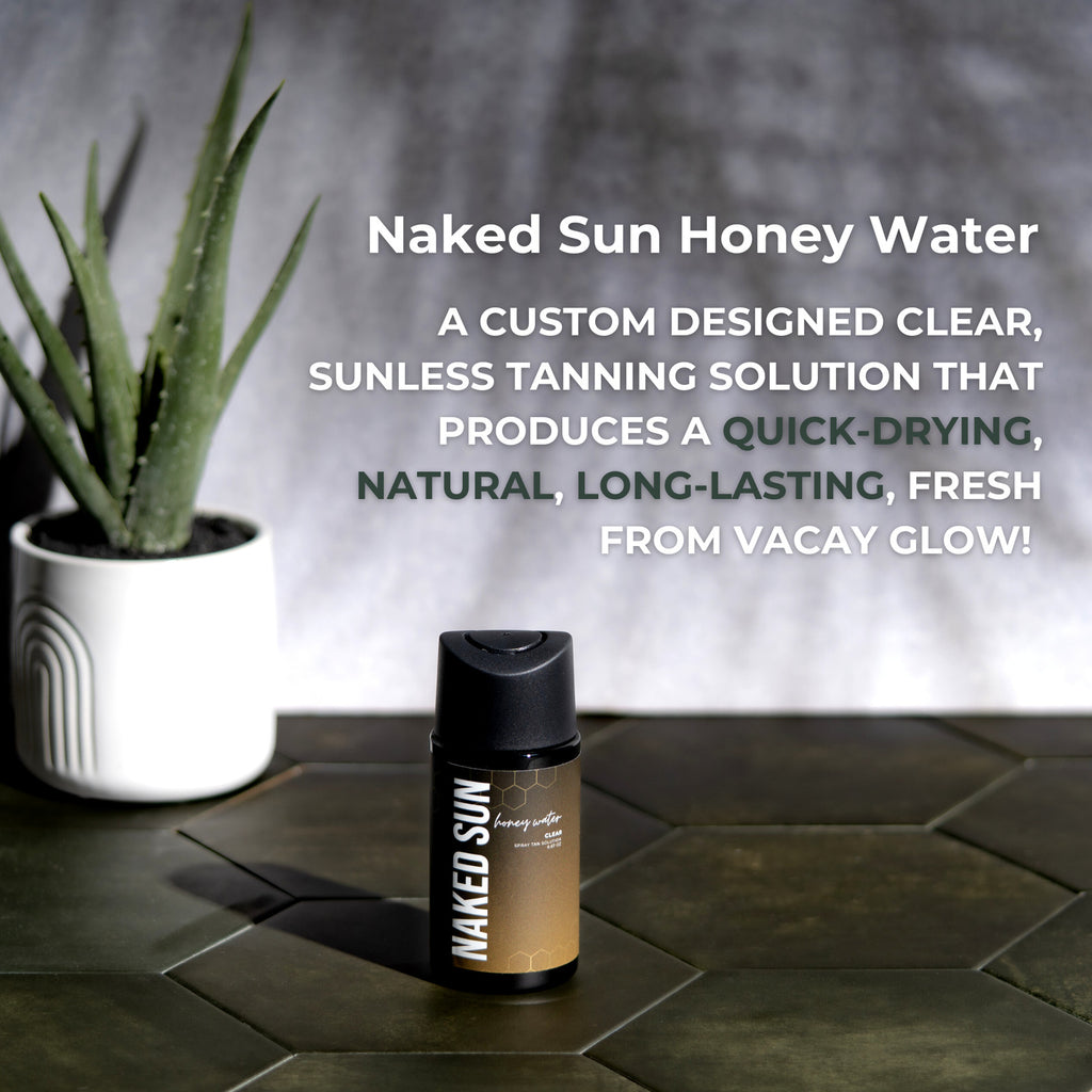 Portable Self Tanner Spray Mister with Natural Sunless Tan - Naked Sun Honey Water
