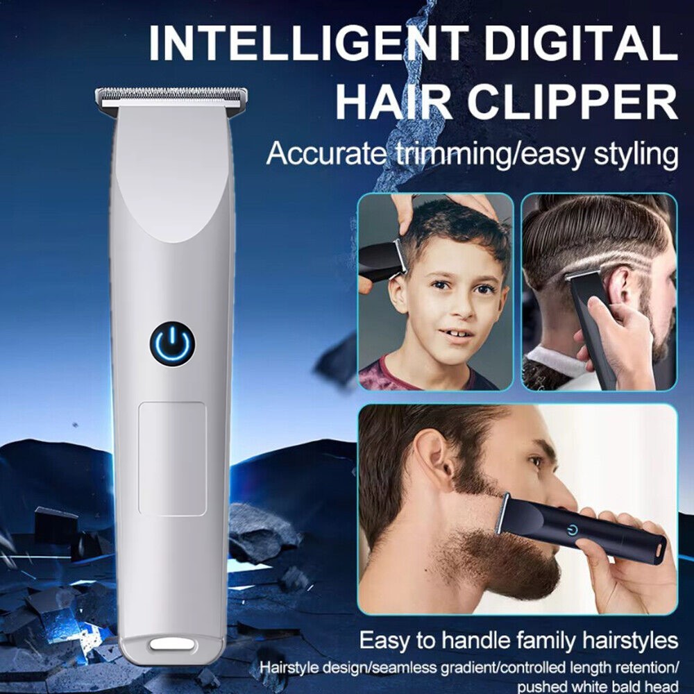 Men's Electric Hair Trimmer Clippers Beard Shaving Machine - Rechargeable