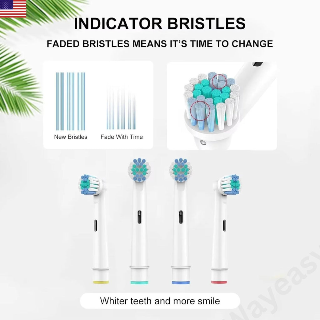 Electric Toothbrush Replacement Heads Soft Bristle Compatible with Oral-B