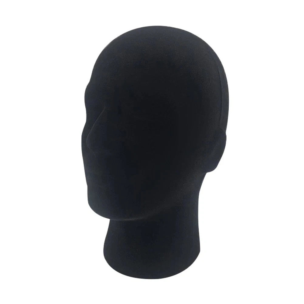 Male Foam Mannequin Head Display Stand for Hats, Wigs, Glasses, and Accessories
