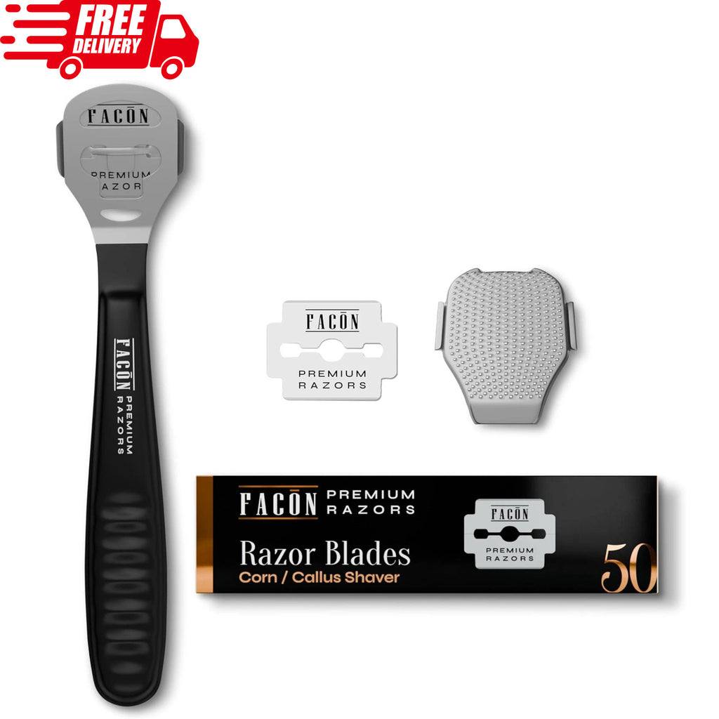 Professional Callus Remover Shaver with 50 Blades - Pedicure Foot Tool
