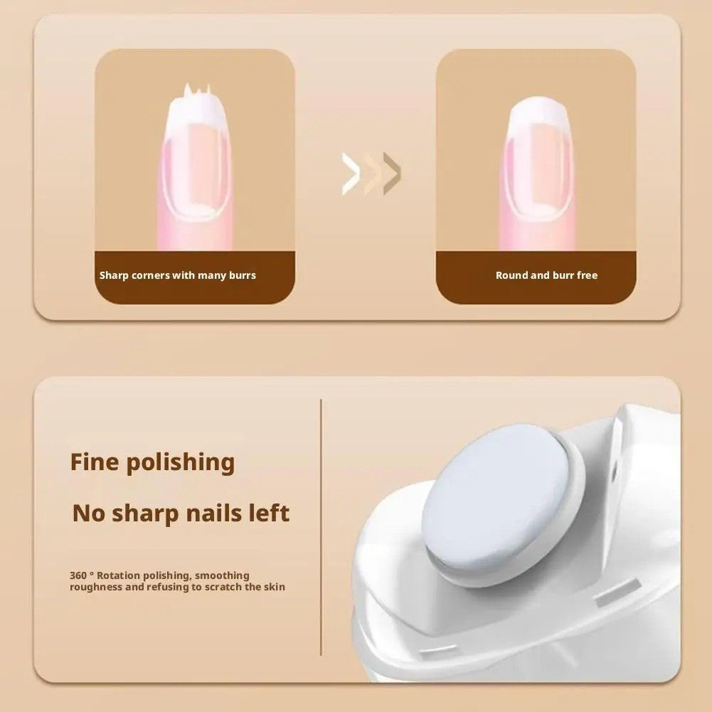Electric Nail Clipper & File Kit - Automatic Thick Nails Trimmer with LED Light