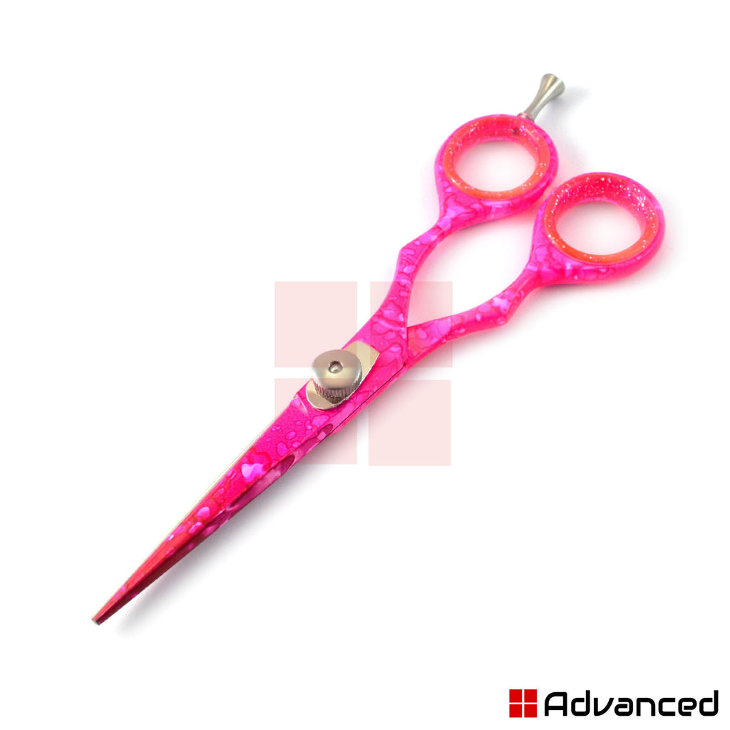 Professional Hair Cutting Scissors 5.5 Inch Pink Salon Shears for Barbers
