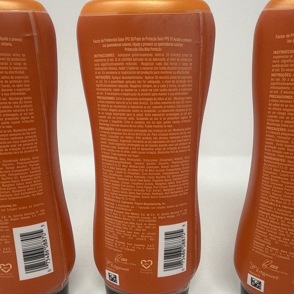 Hawaiian Tropic Carrot SPF30 Sunscreen Lotion 240ml - 3 Pack, Exp 11/24