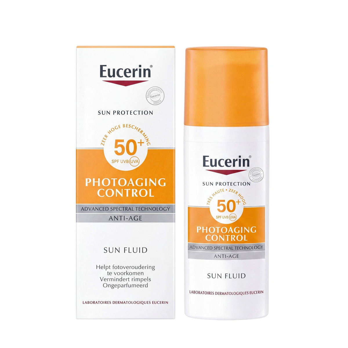 Eucerin SPF50+ Photoaging Control Sun Fluid 50ml - Lightweight Facial Sunscreen