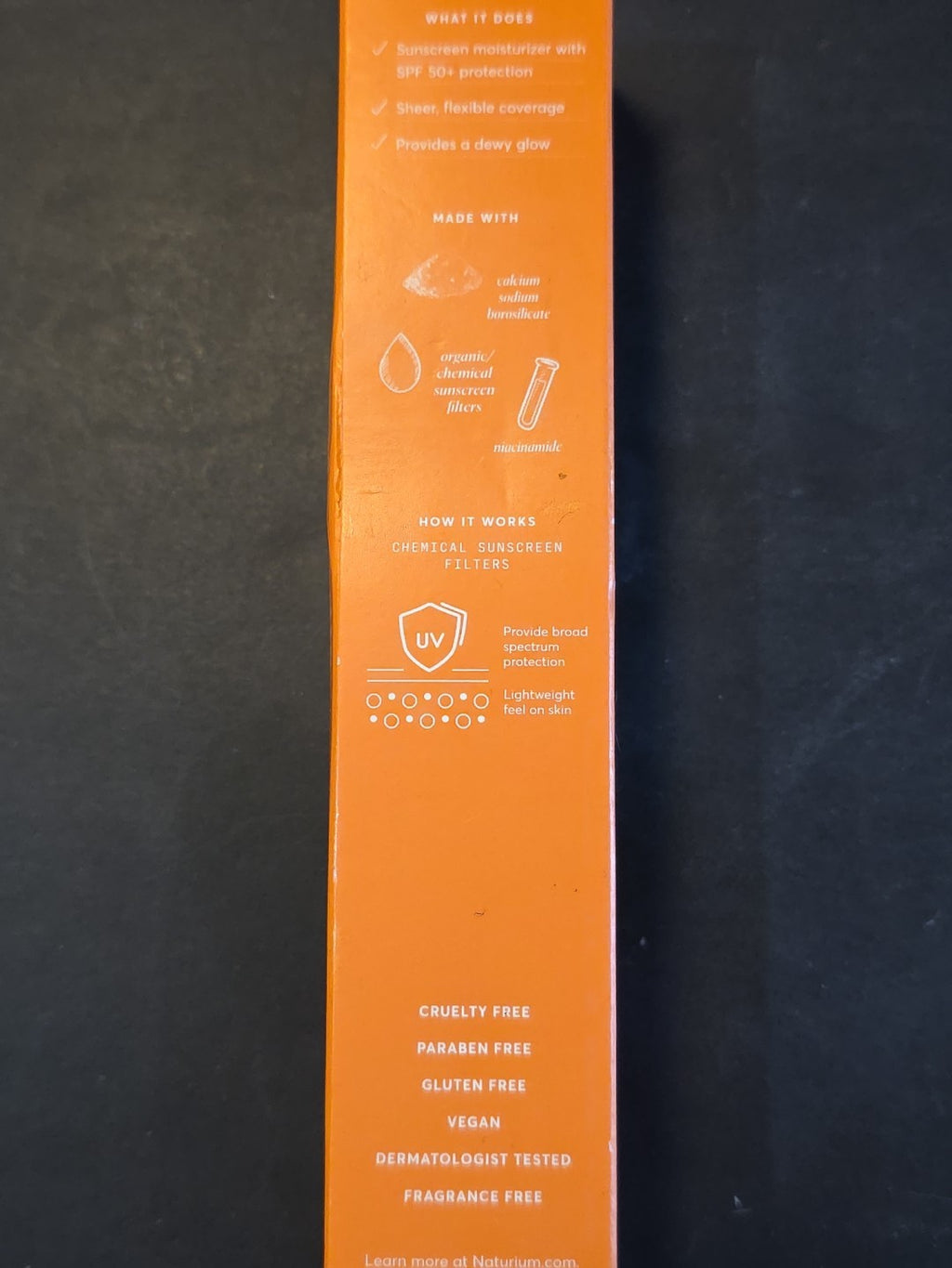 Naturium Dew Glow Tinted Deep Moisturizer SPF 50 Sunscreen 50ml - Hydrating Face SPF