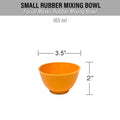 Small Rubber Mixing Bowl for Facial Masks - Set of 10 Pumpkin Color