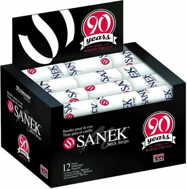 Salon Neck Strips 12 Pack - Soft, Absorbent Paper Hair Neck Coverings