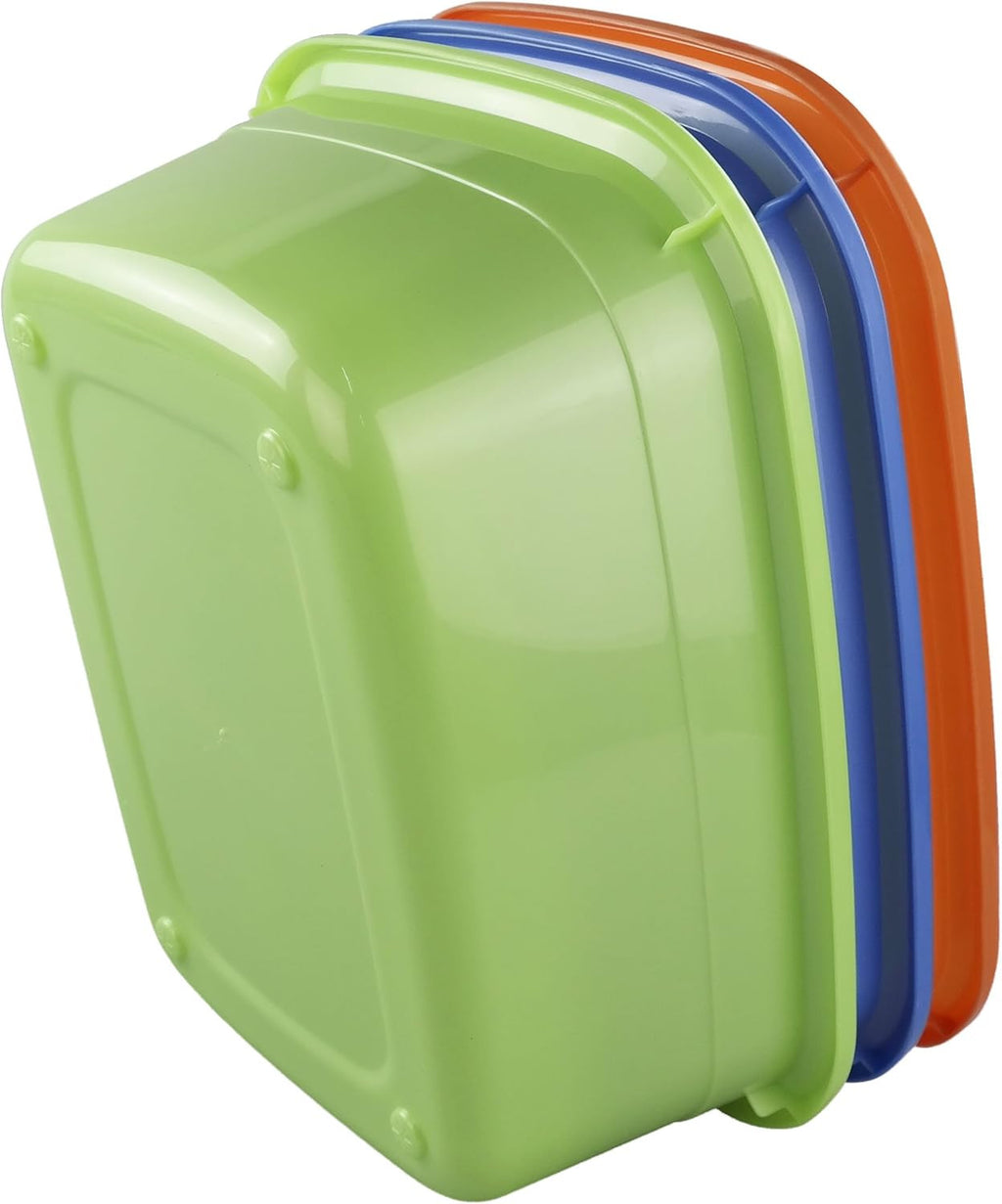 14 Quart Plastic Non-Slip Dish Basin Pan Set - Heavy Duty Kitchen Containers