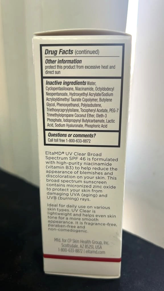 Broad-Spectrum Facial Sunscreen SPF46 1.7oz - Pack of 2, Exp 09/2027