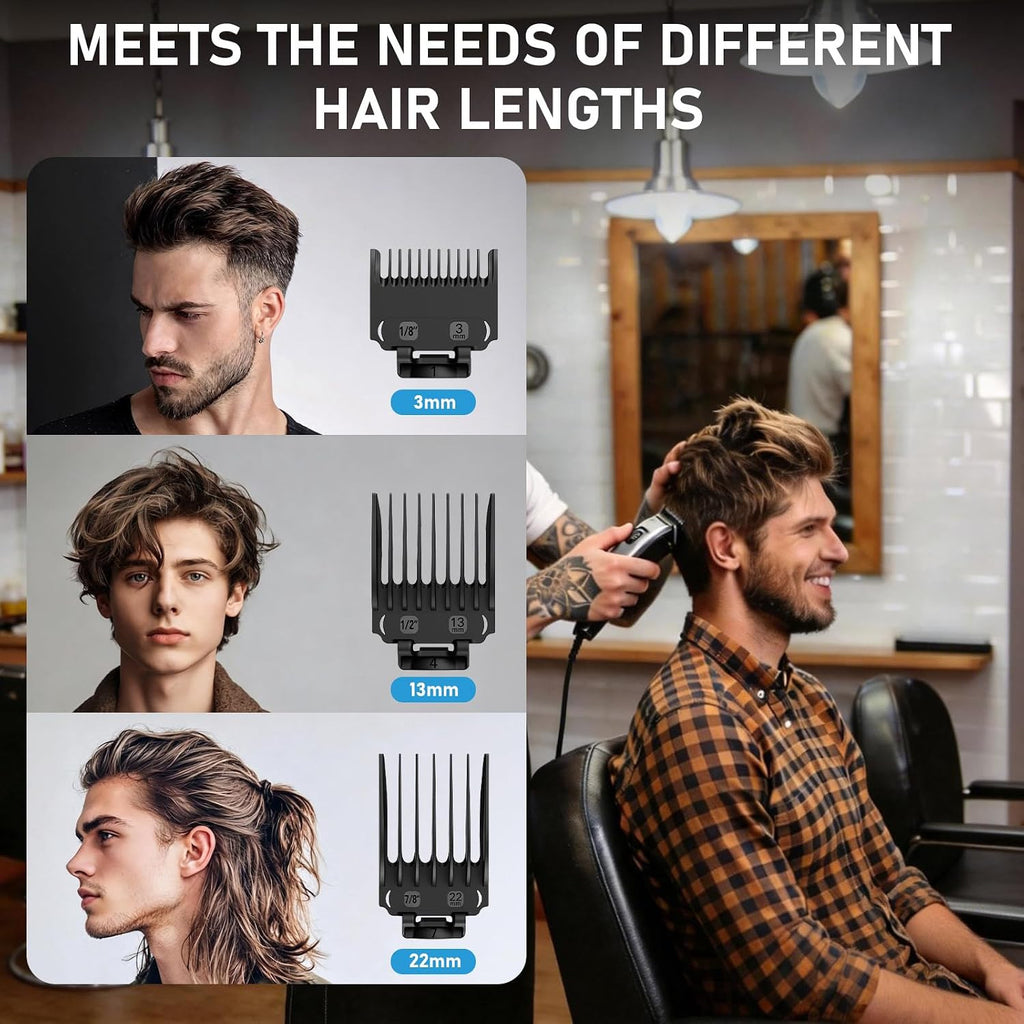 12 Pack Replacement Guide Comb Attachments for Wahl Clippers - Hair Cutting Guards