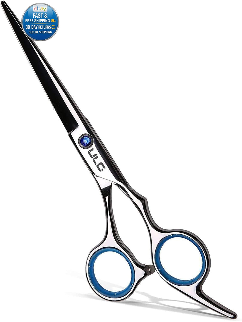 Professional Hair Cutting Scissors 6.5 Inch Blue Stainless Steel Barber Shears