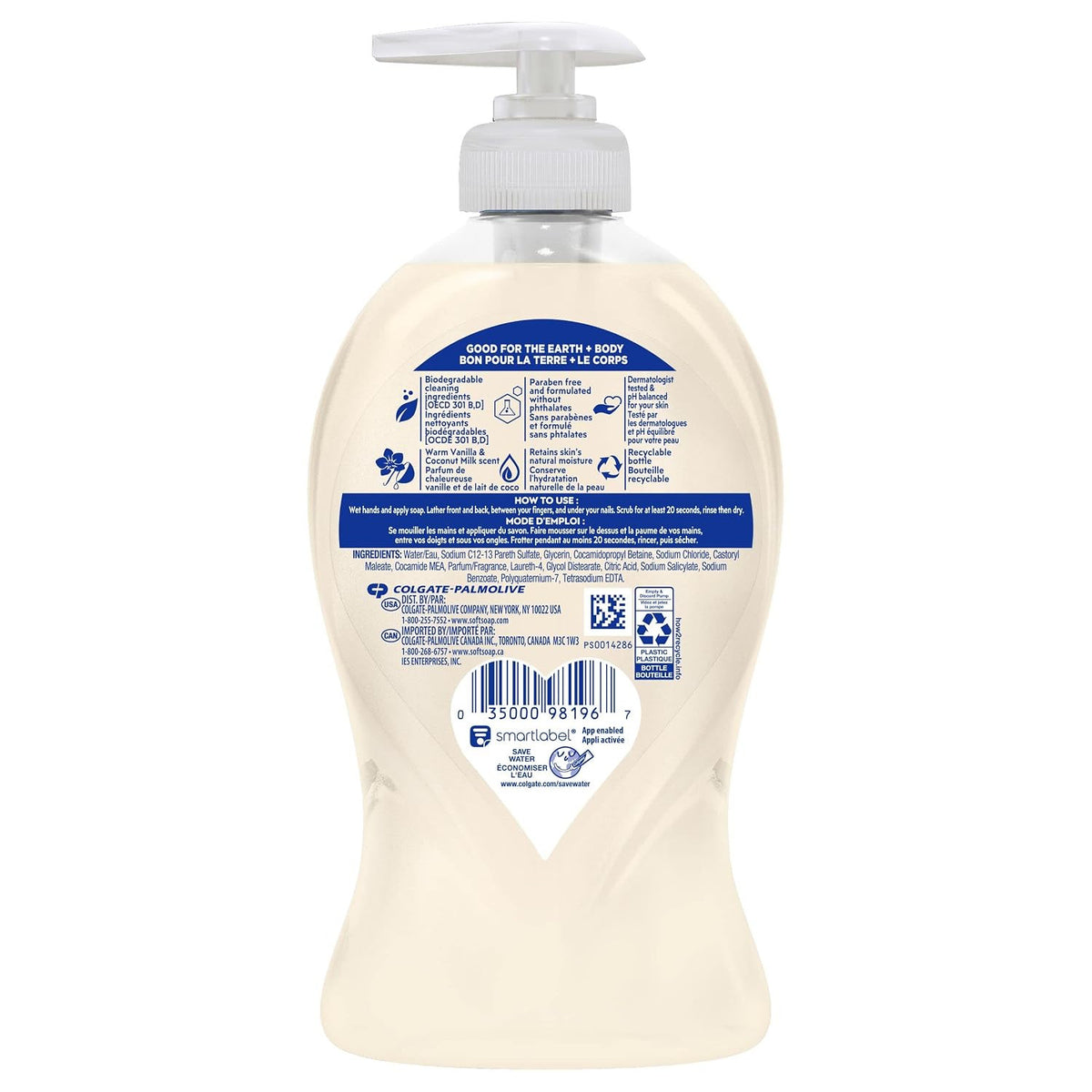 Moisturizing Hand Soap with Warm Vanilla & Coconut Milk 11.25 oz Pump 2 Pack