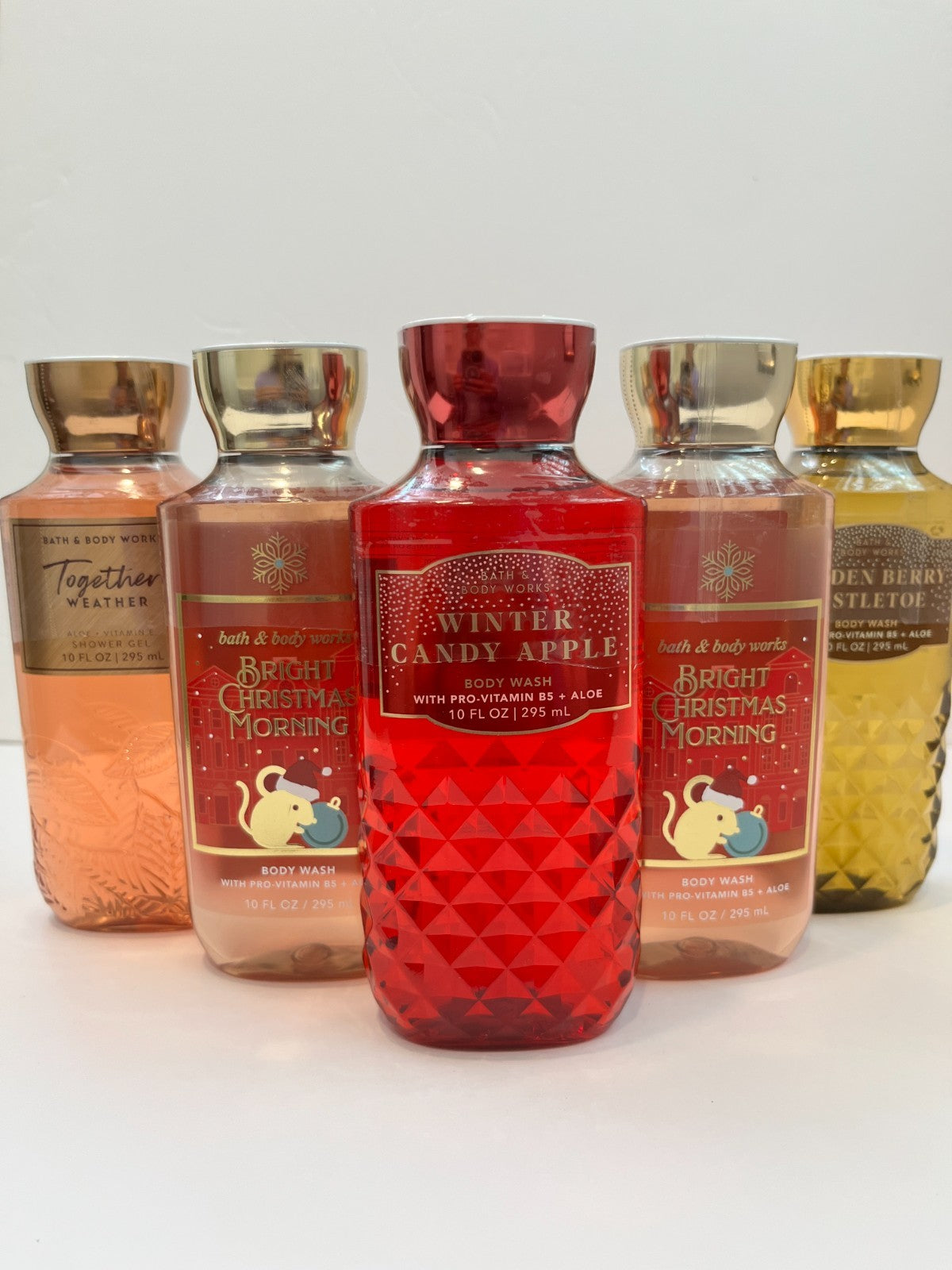 Mixed Lot of 5 Body Washes - 10 oz Each, New & Sealed