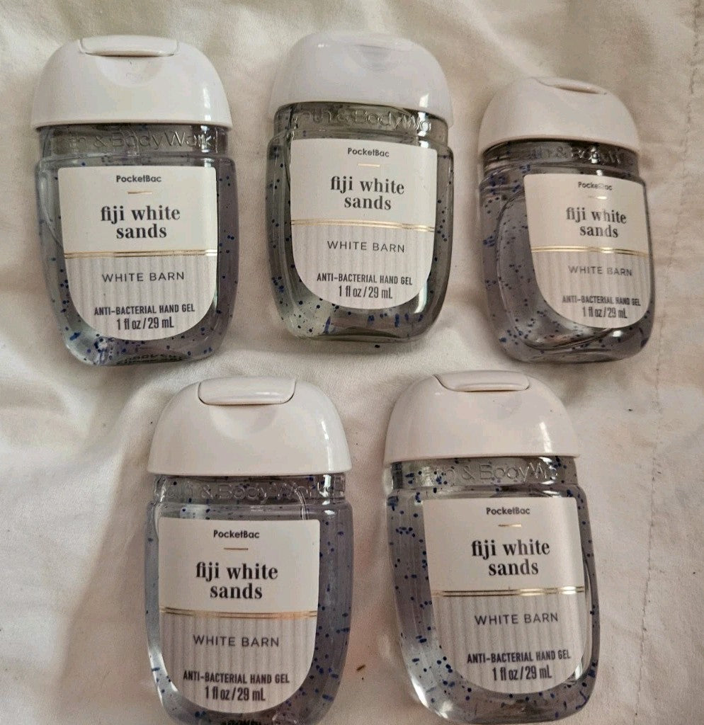 Set of 5 Fuji White Sands Pocketbac Hand Sanitizers 1oz - Bath & Body Works