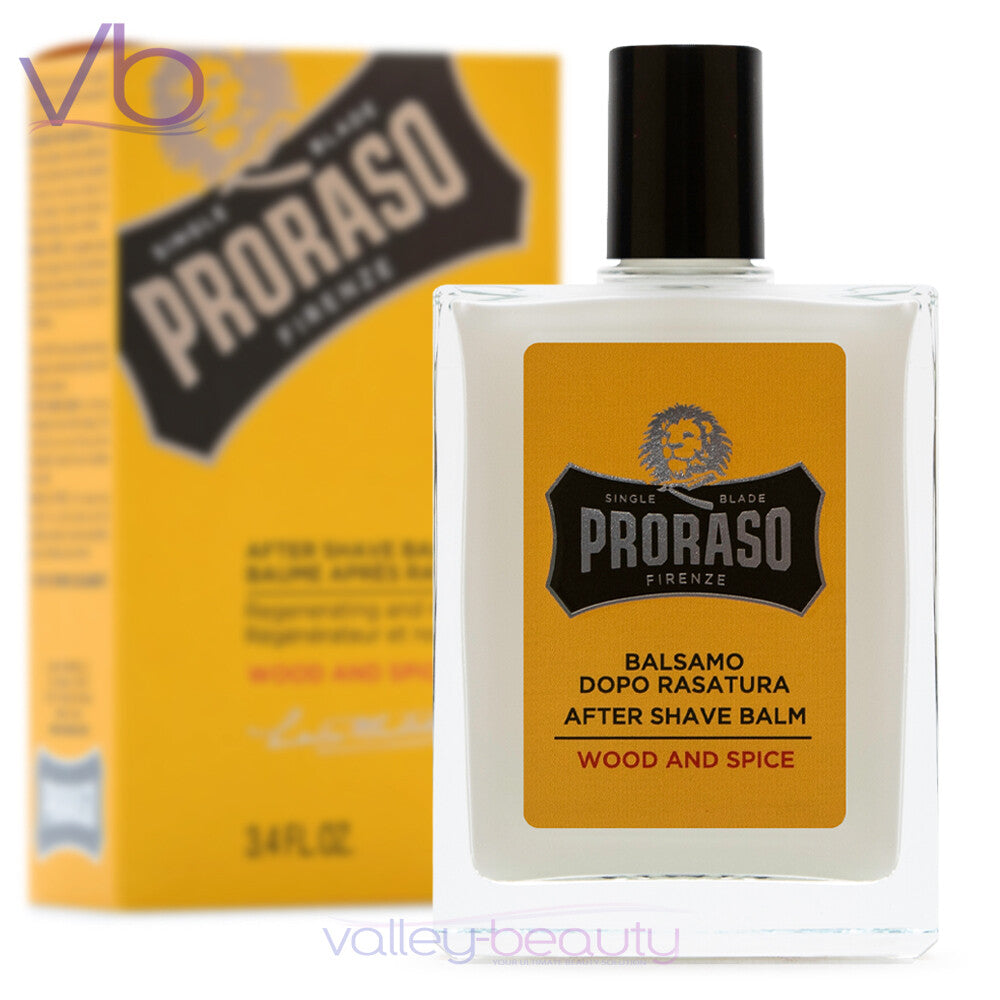 Professional After Shave Balm for Men - Wood & Spice Scent, 100ml