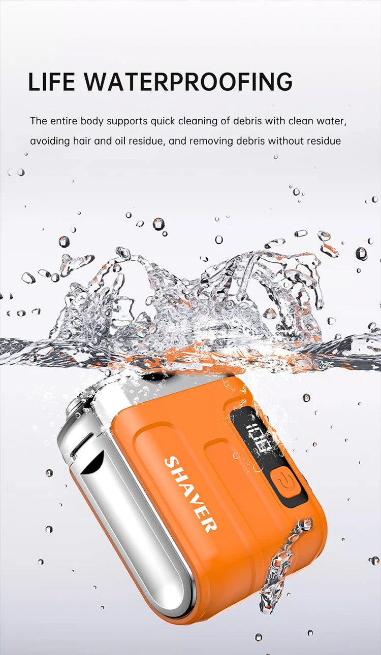 Mini Electric Smart Shaver - Rechargeable Dual Blade Razor for Men and Women