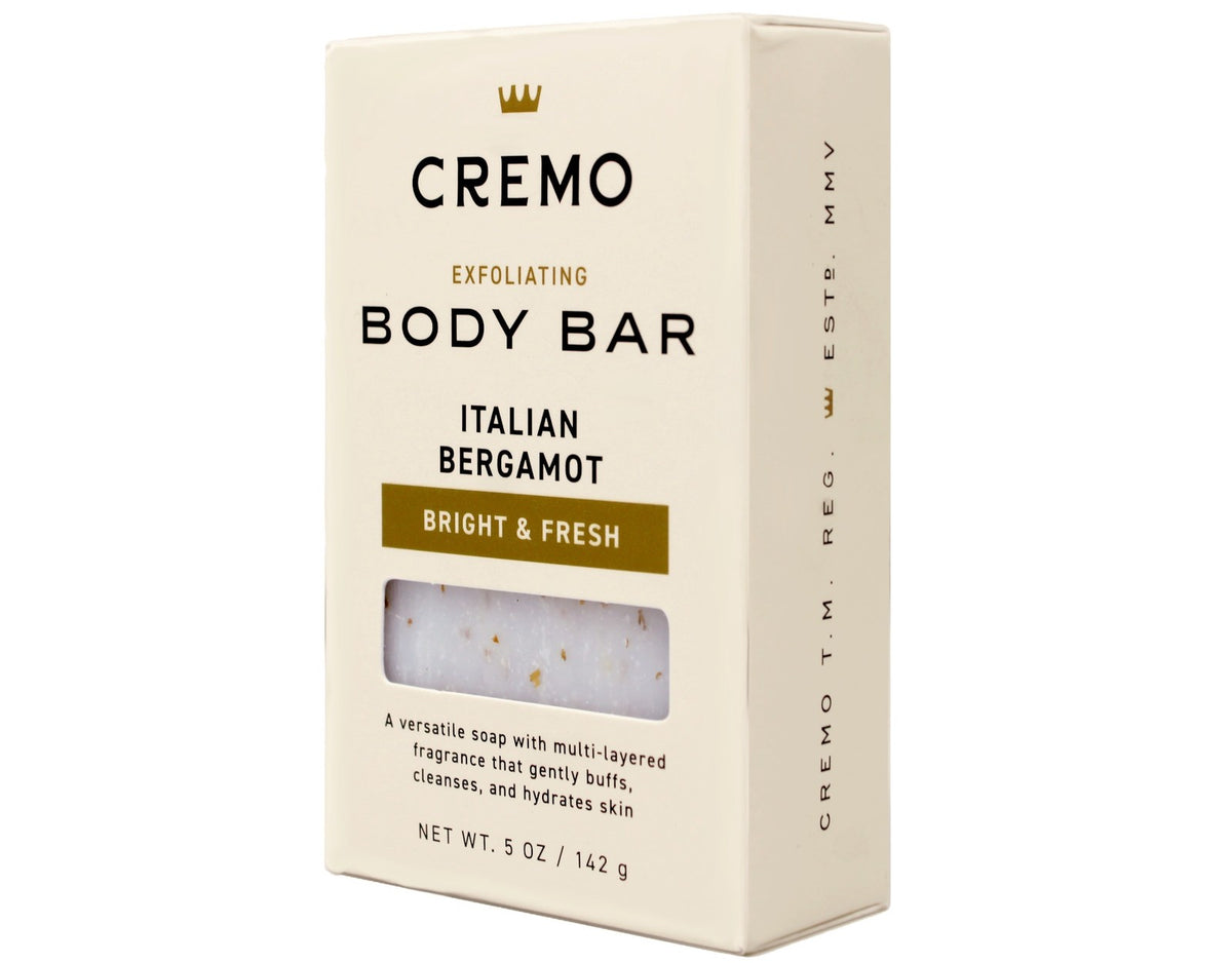 Exfoliating Body Bar for Men with Italian Bergamot - 6 Pack, 5 oz Each