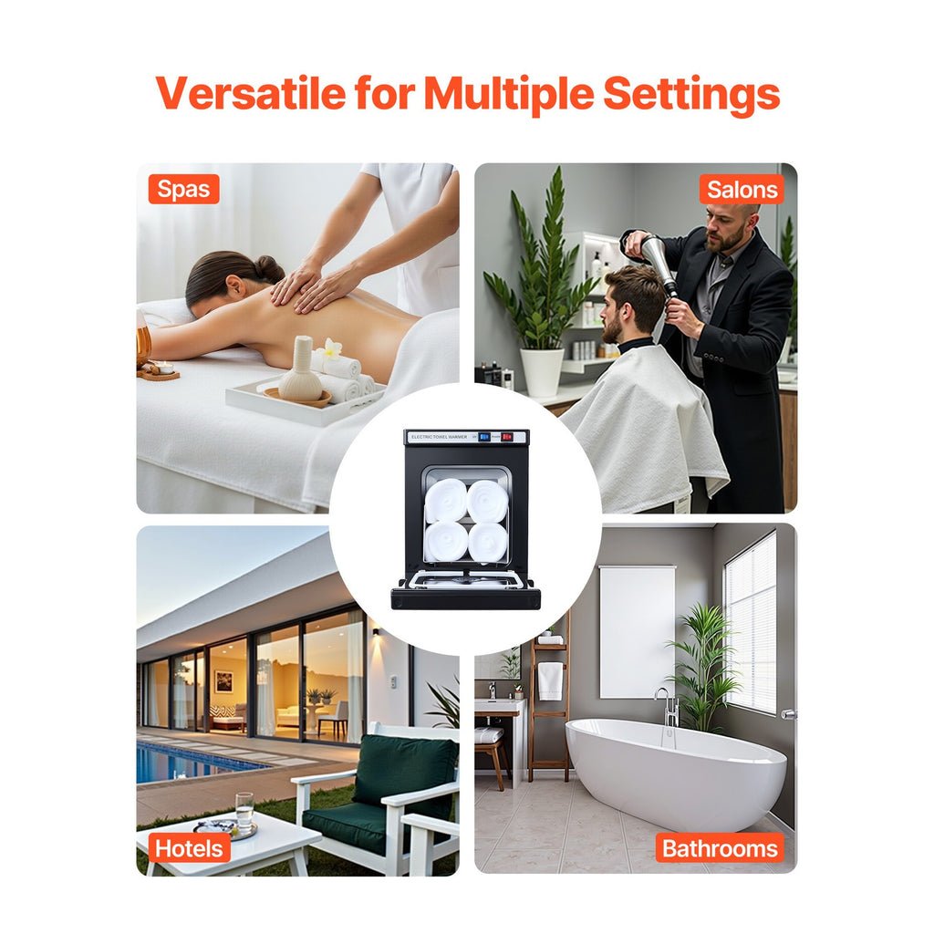 Hot Towel Warmer with 1.1 Gallon Capacity for Spa & Salon Use
