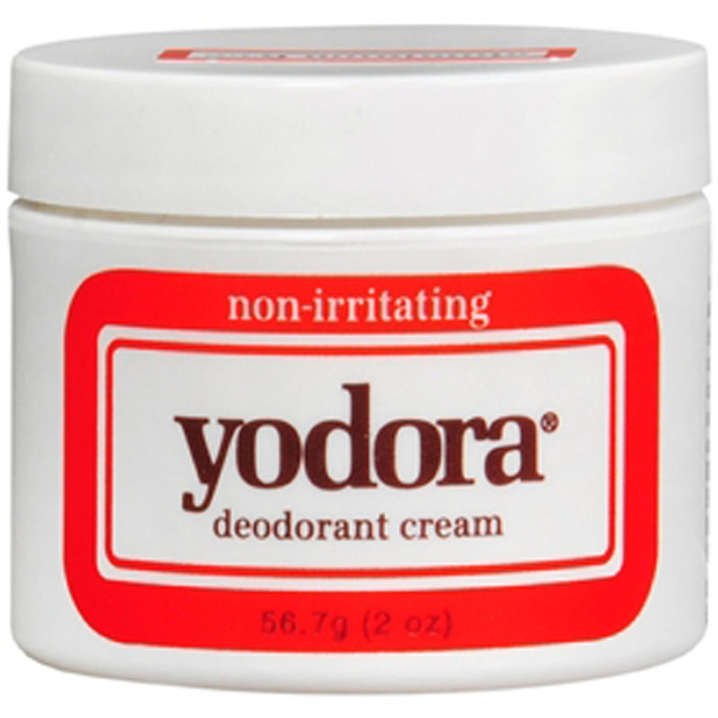 Yodora Non-Irritating Deodorant Cream 2oz - Long-Lasting Odor Protection, Pack of 6