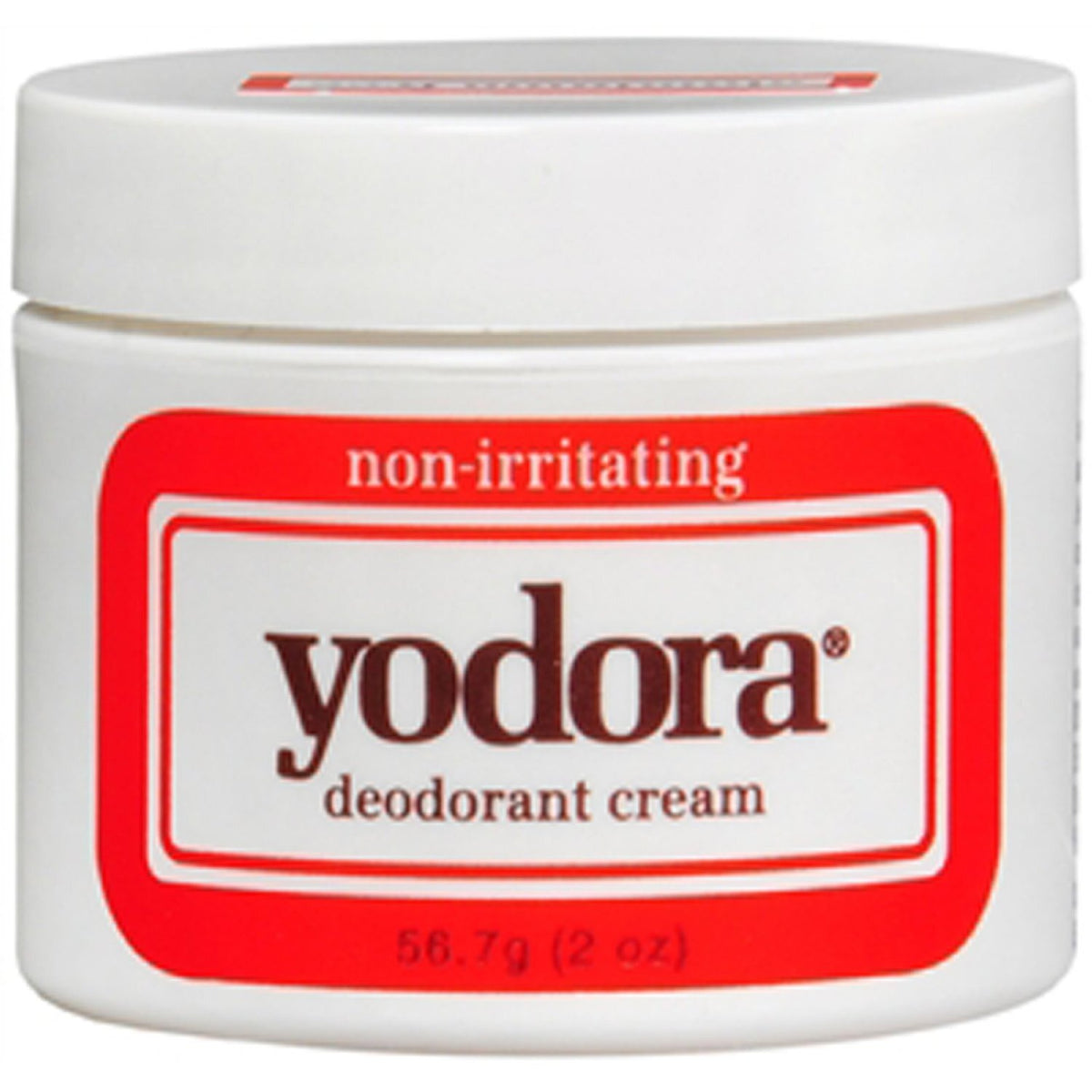 Yodora Non-Irritating Deodorant Cream 2oz - Long-Lasting Odor Protection, Pack of 6