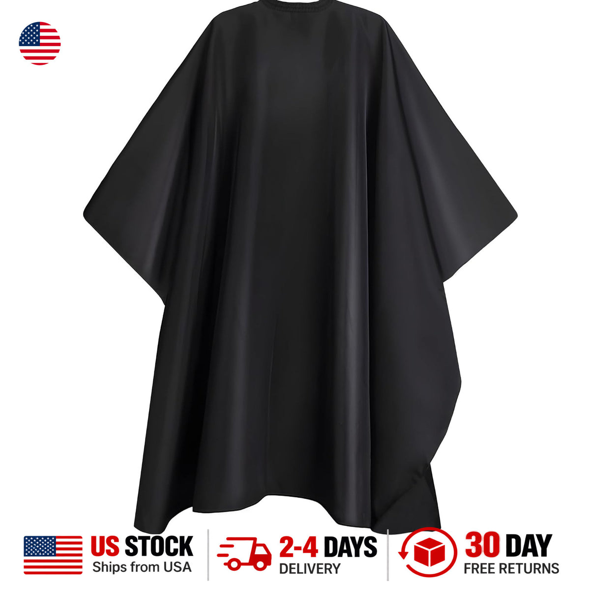Waterproof Haircut Cape for Men 64x56 Inches Adjustable Neck Salon Barber
