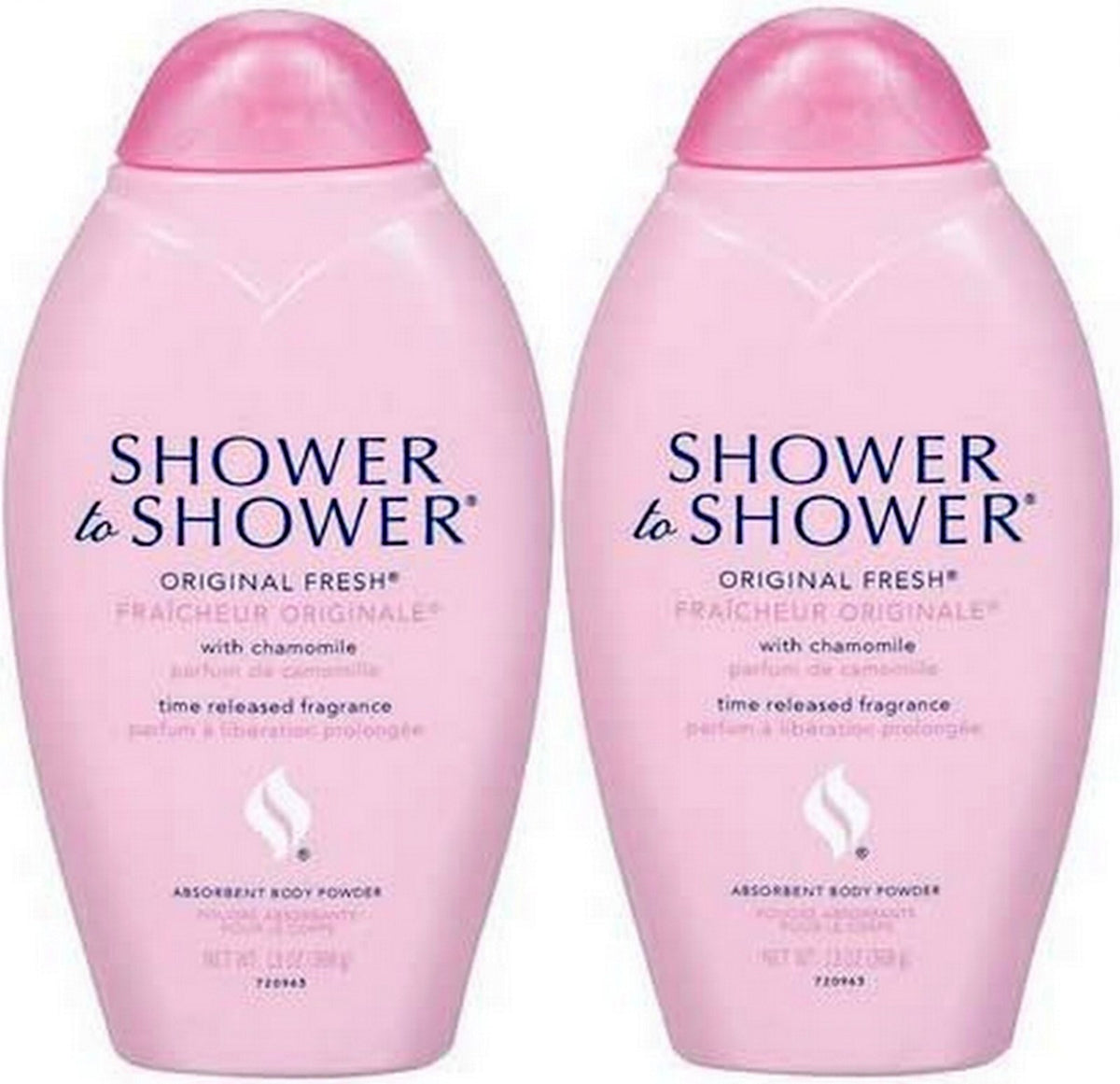 Body Powder 13oz Pink Bath & Body Fresh Scent 2-Pack