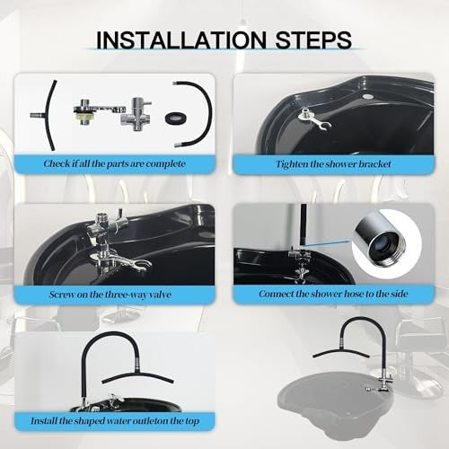 Hands-Free Hair Wash Head Spa Attachment for Shampoo Bowls - Scalp Massage